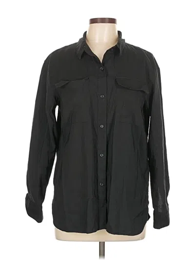 Pre-owned Banana Republic Long Sleeve Button Down Shirt In Black