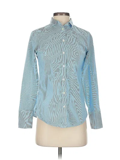 Pre-owned Banana Republic Long Sleeve Button Down Shirt In Blue