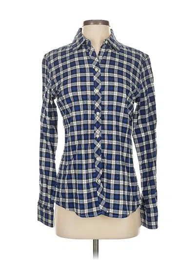 Pre-owned Banana Republic Long Sleeve Button Down Shirt In Blue