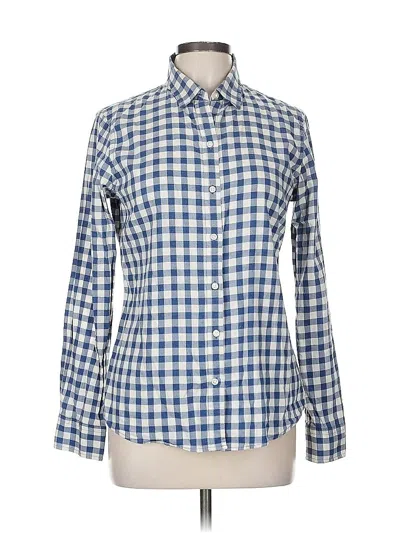 Pre-owned Banana Republic Long Sleeve Button Down Shirt In Blue