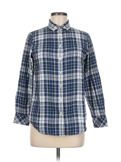 Pre-owned Banana Republic Long Sleeve Button Down Shirt In Blue