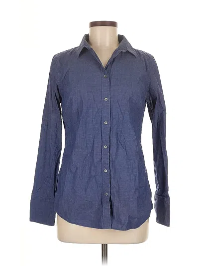 Pre-owned Banana Republic Long Sleeve Button Down Shirt In Blue
