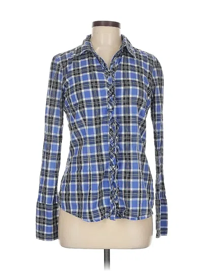 Pre-owned Banana Republic Long Sleeve Button Down Shirt In Blue