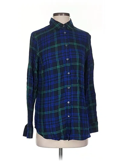 Pre-owned Banana Republic Long Sleeve Button Down Shirt In Blue