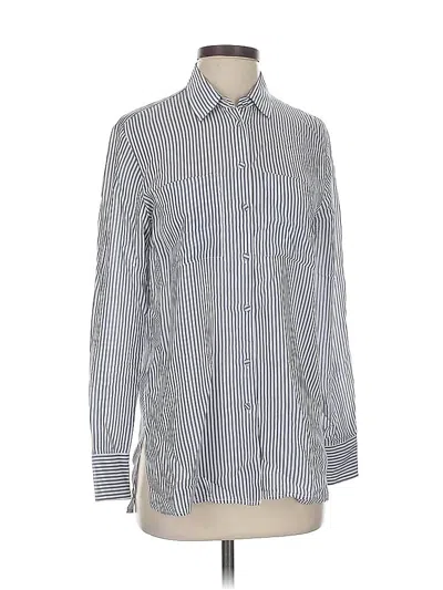 Pre-owned Banana Republic Long Sleeve Button Down Shirt In Blue