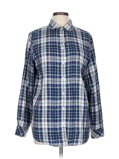 Pre-owned Banana Republic Long Sleeve Button Down Shirt In Blue