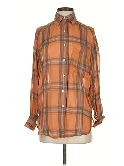 Pre-owned Banana Republic Long Sleeve Button Down Shirt In Brown