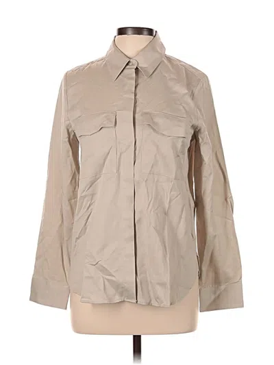 Banana Republic Long Sleeve Button Down Shirt In Neutral