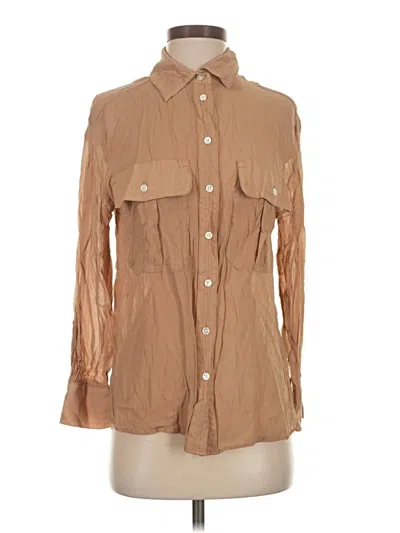 Pre-owned Banana Republic Long Sleeve Button Down Shirt In Brown