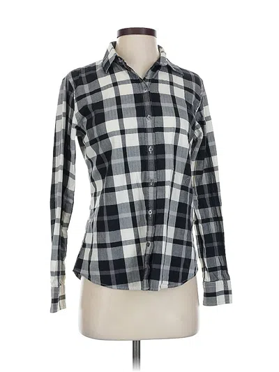 Pre-owned Banana Republic Long Sleeve Button Down Shirt In Gray