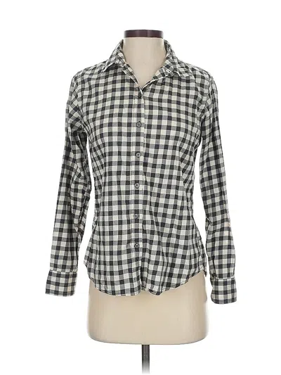 Pre-owned Banana Republic Long Sleeve Button Down Shirt In Gray