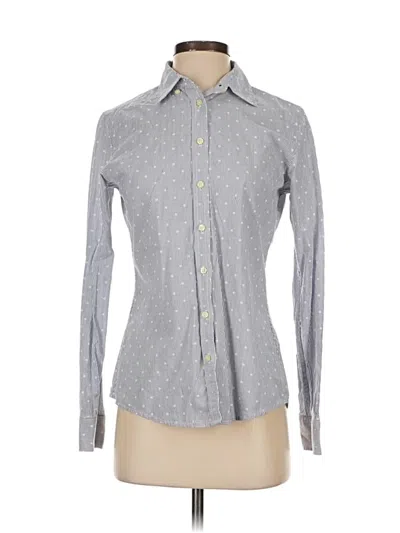 Pre-owned Banana Republic Long Sleeve Button Down Shirt In Gray