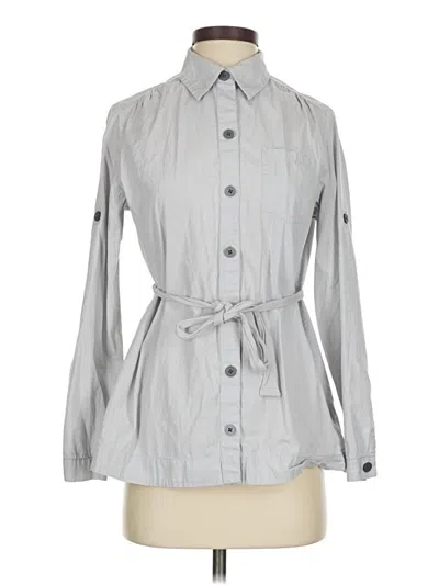 Pre-owned Banana Republic Long Sleeve Button Down Shirt In Gray