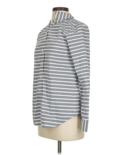 Pre-owned Banana Republic Long Sleeve Button Down Shirt In Gray