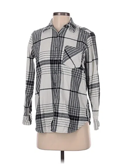 Pre-owned Banana Republic Long Sleeve Button Down Shirt In Gray
