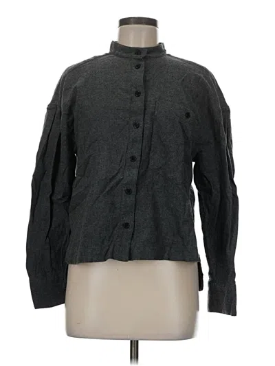 Pre-owned Banana Republic Long Sleeve Button Down Shirt In Gray