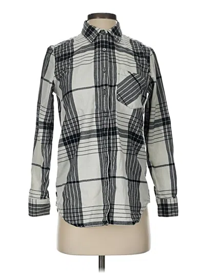 Pre-owned Banana Republic Long Sleeve Button Down Shirt In Gray