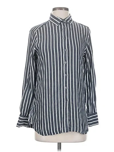 Pre-owned Banana Republic Long Sleeve Button Down Shirt In Gray