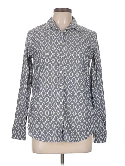 Pre-owned Banana Republic Long Sleeve Button Down Shirt In Gray