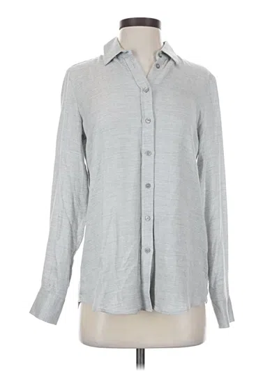 Pre-owned Banana Republic Long Sleeve Button Down Shirt In Gray
