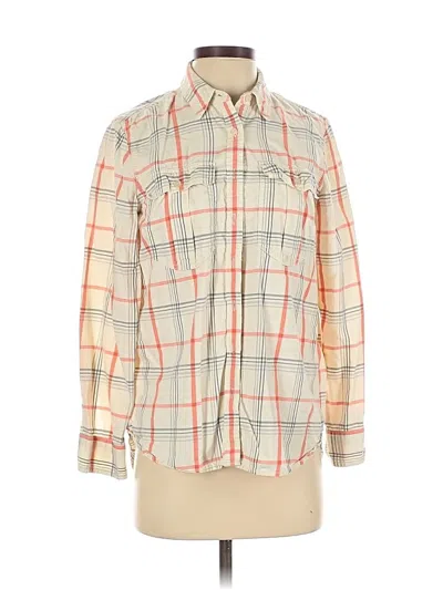 Pre-owned Banana Republic Long Sleeve Button Down Shirt In Ivory