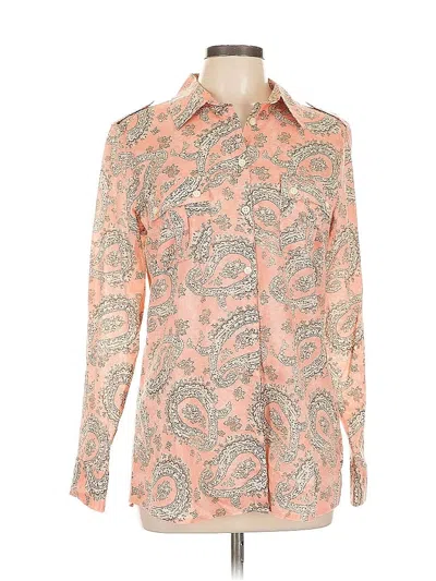 Pre-owned Banana Republic Long Sleeve Button Down Shirt In Orange