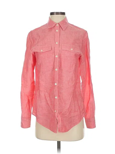 Pre-owned Banana Republic Long Sleeve Button Down Shirt In Pink