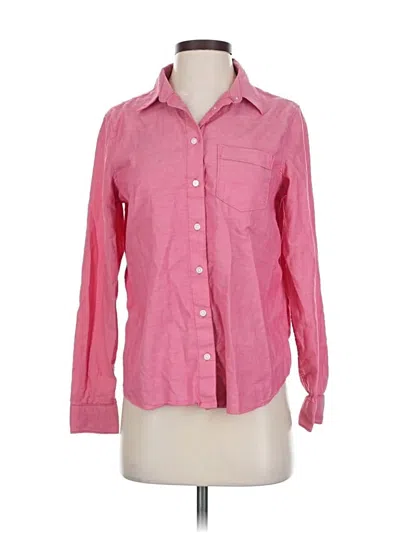 Pre-owned Banana Republic Long Sleeve Button Down Shirt In Pink