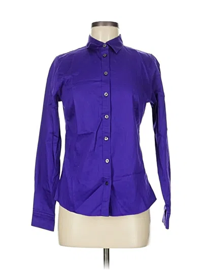 Pre-owned Banana Republic Long Sleeve Button Down Shirt In Purple