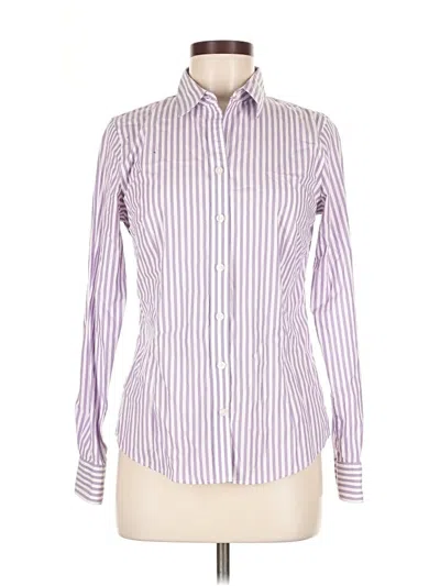 Pre-owned Banana Republic Long Sleeve Button Down Shirt In Purple