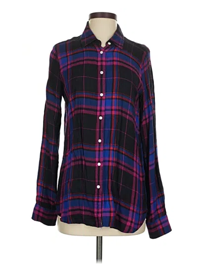 Pre-owned Banana Republic Long Sleeve Button Down Shirt In Purple