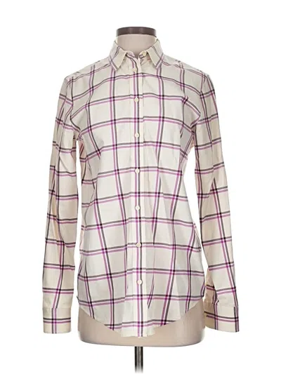 Pre-owned Banana Republic Long Sleeve Button Down Shirt In Purple