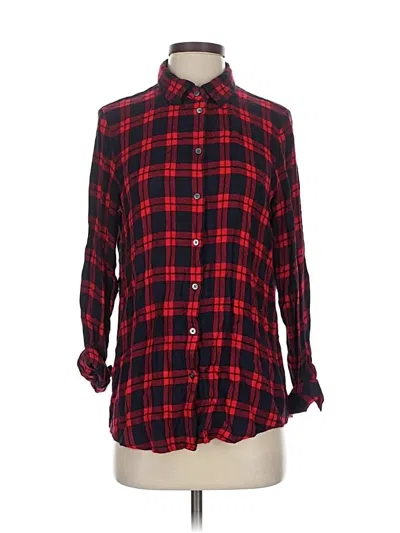 Pre-owned Banana Republic Long Sleeve Button Down Shirt In Red