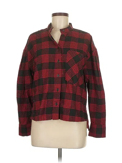 Pre-owned Banana Republic Long Sleeve Button Down Shirt In Red