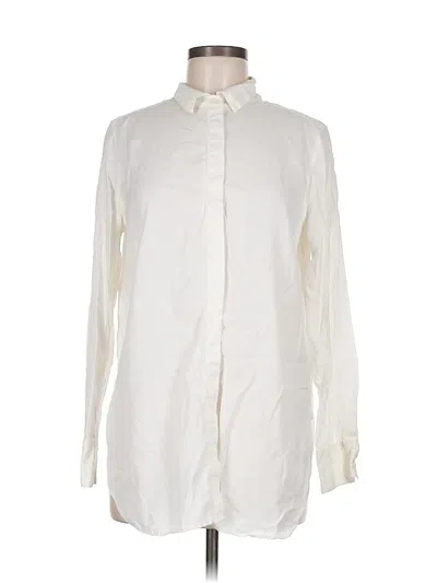 Pre-owned Banana Republic Long Sleeve Button Down Shirt In White