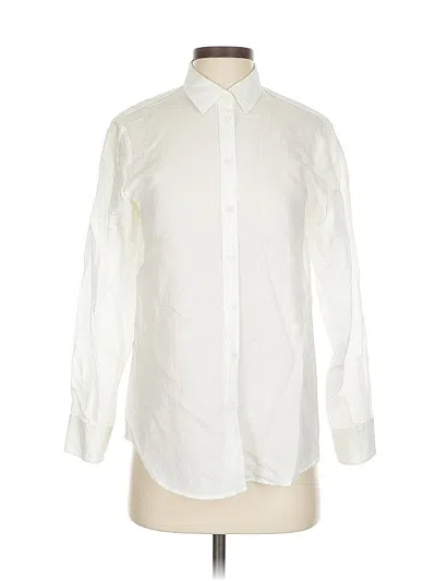 Pre-owned Banana Republic Long Sleeve Button Down Shirt In White