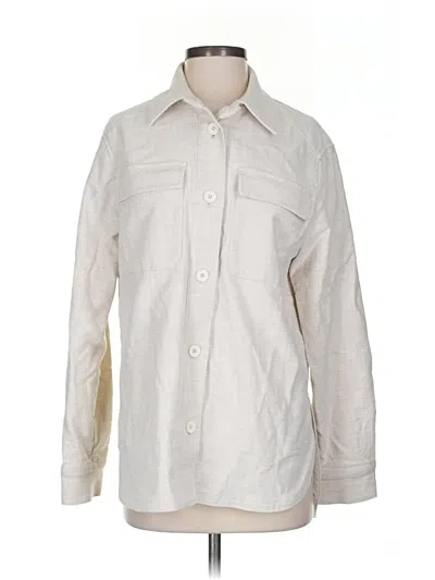 Pre-owned Banana Republic Long Sleeve Button Down Shirt In White