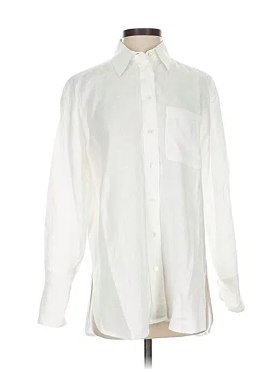 Pre-owned Banana Republic Long Sleeve Button Down Shirt In White