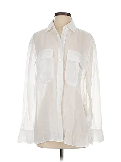 Pre-owned Banana Republic Long Sleeve Button Down Shirt In White