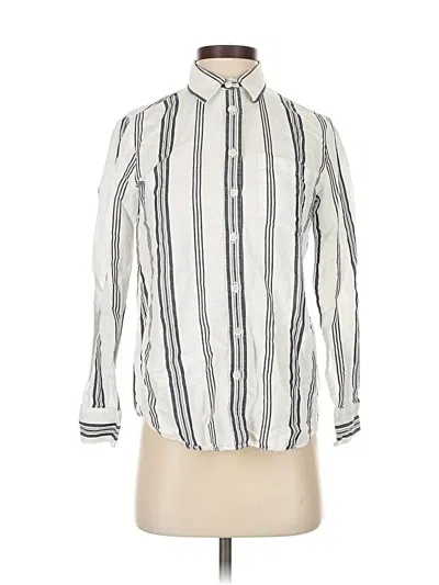 Pre-owned Banana Republic Long Sleeve Button Down Shirt In White