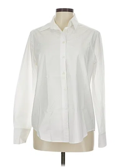 Pre-owned Banana Republic Long Sleeve Button Down Shirt In White