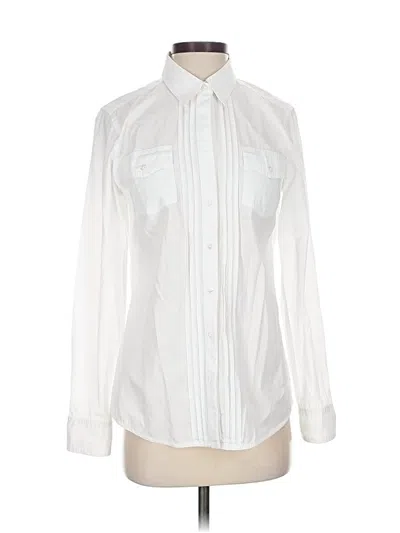Pre-owned Banana Republic Long Sleeve Button Down Shirt In White