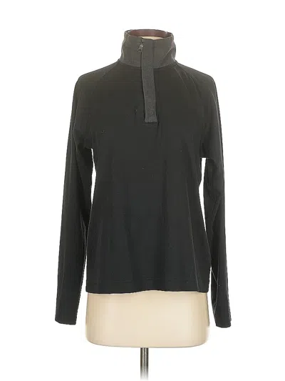 Pre-owned Banana Republic Long Sleeve T-shirt In Black