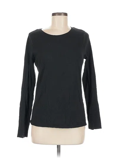 Pre-owned Banana Republic Long Sleeve T-shirt In Black