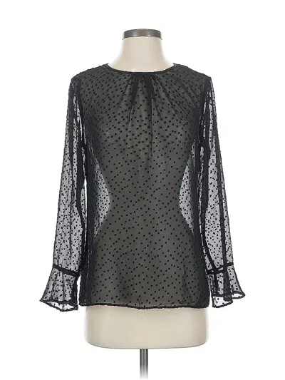 Pre-owned Banana Republic Long Sleeve T-shirt In Black