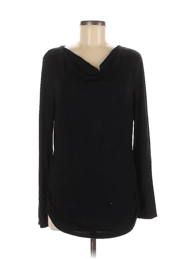 Pre-owned Banana Republic Long Sleeve T-shirt In Black