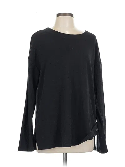 Pre-owned Banana Republic Long Sleeve T-shirt In Black