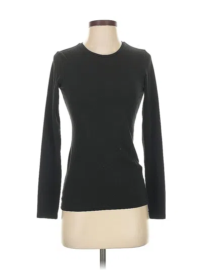 Pre-owned Banana Republic Long Sleeve T-shirt In Black