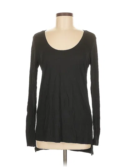 Pre-owned Banana Republic Long Sleeve T-shirt In Black