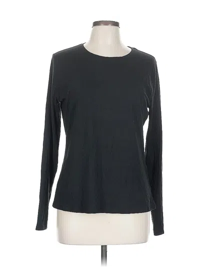 Pre-owned Banana Republic Long Sleeve T-shirt In Black